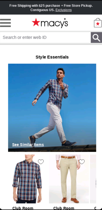 this is macys retail store site